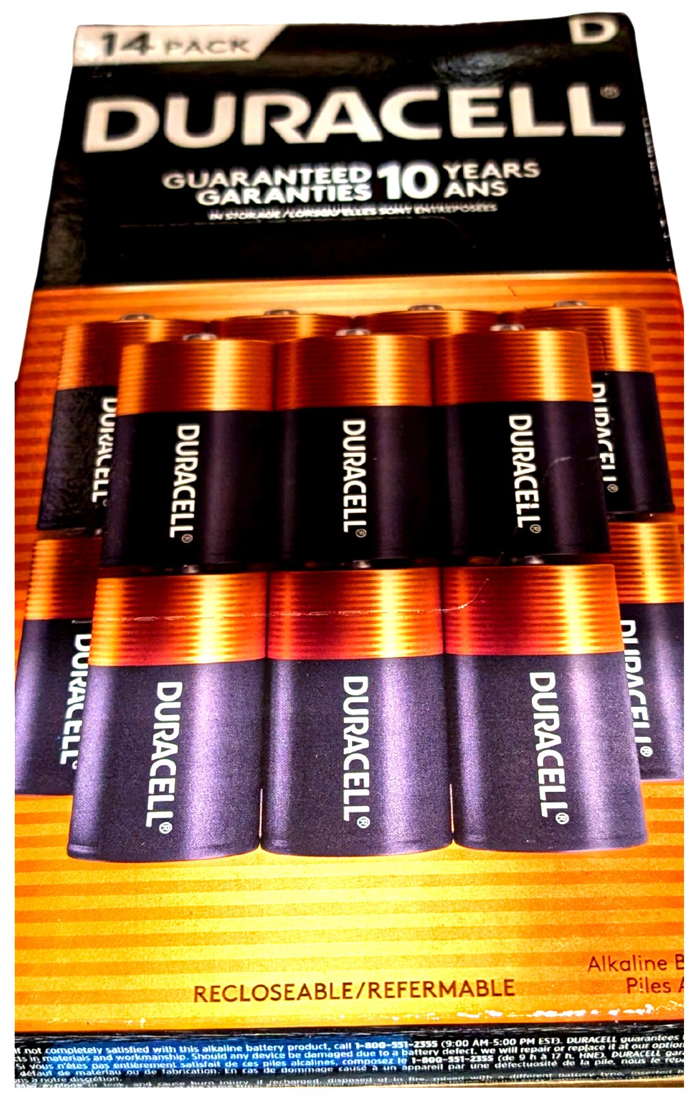 Duracell CopperTop D Batteries 14-Count