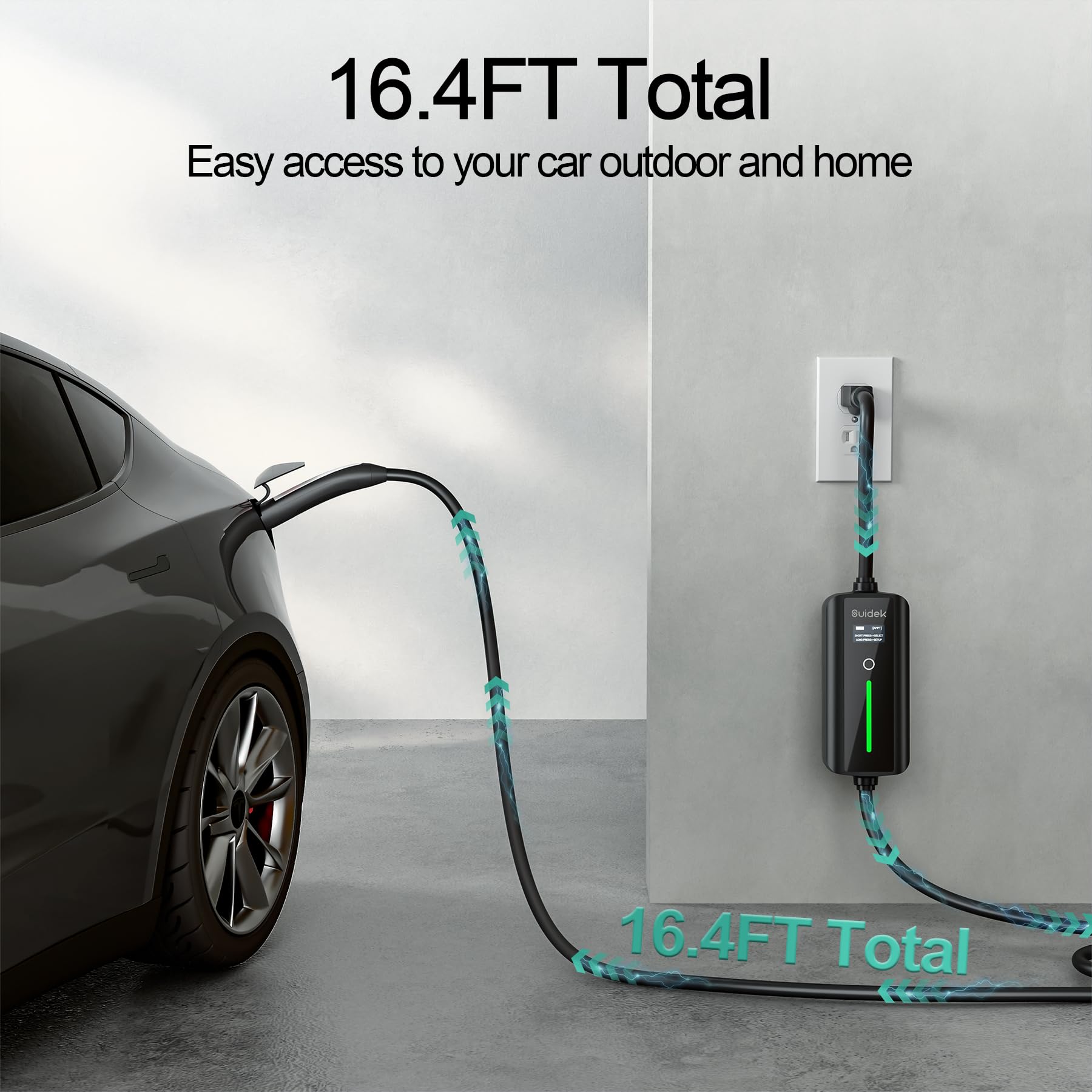 SUIDEK Tesla Mobile Charger Level 2 16.4ft