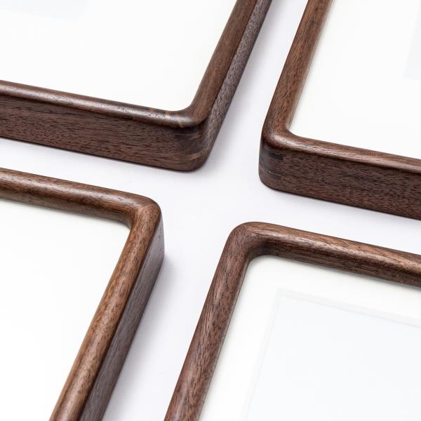 x24 Walnut Picture Frame Solid Wooden Poster Frame