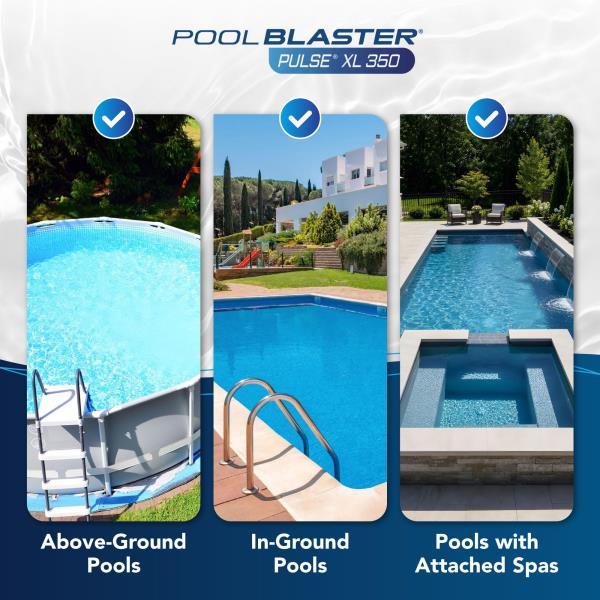 Pulse XL 350 Cordless Pool Vacuum for Inground  Above Ground Pools