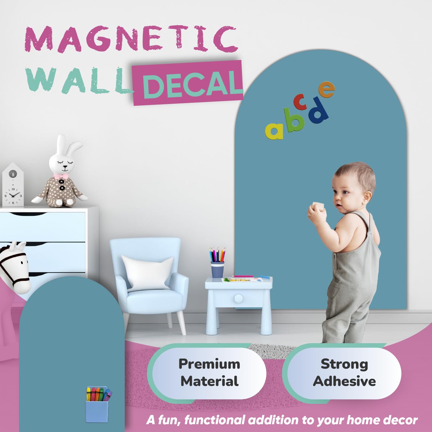 Magnetic Arch Wall Decal Chalkboard 42 x 32 - Celadon $36.75