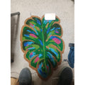 Multi-colored Monstera Leaf Doormat 24x36