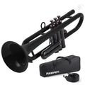 Plastic Bb Trumpet Standard Student Beginner Set Black