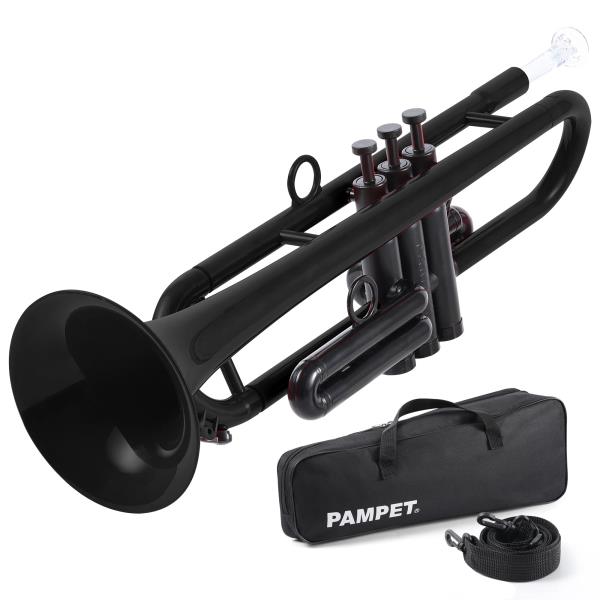 Plastic Bb Trumpet Standard Student Beginner Set Black