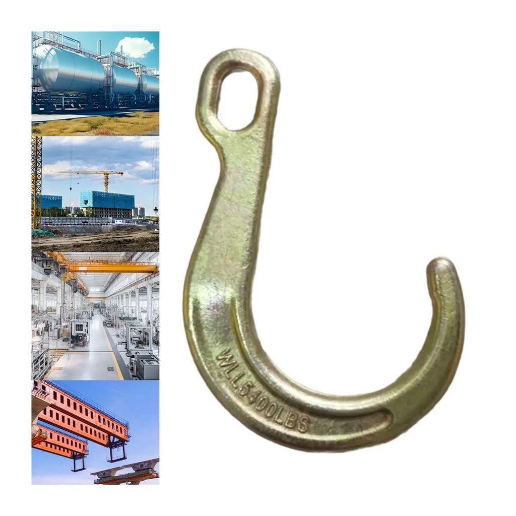 Gold Alloy Steel J Hook for Trailer Towing Winching Trucks  Machinery