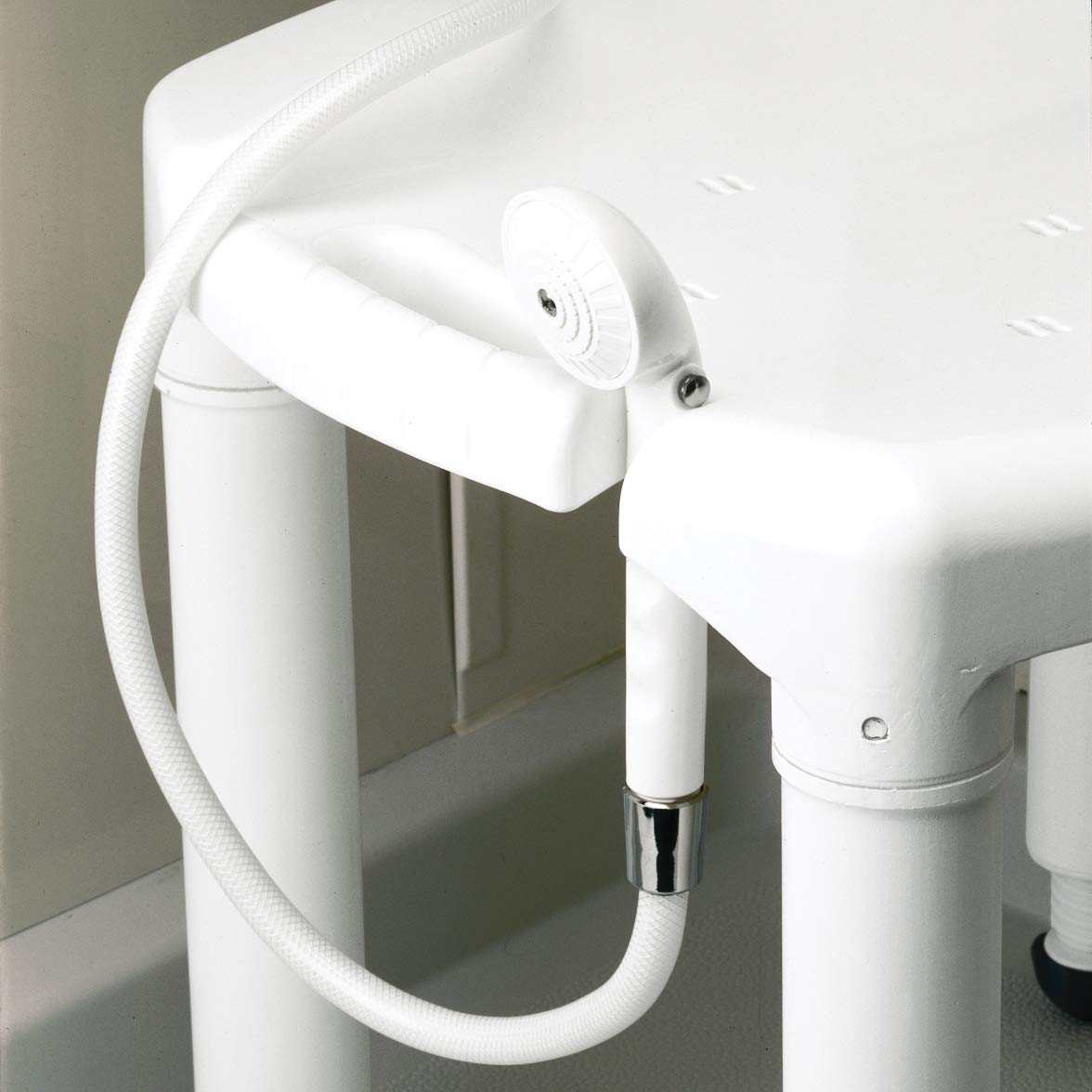Adjustable Height Bath Shower Seat 400lb Capacity White