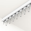 New hei dear Heavy Duty 6-9ft White CeilingWall Mount Curtain Track System Retail $39.00