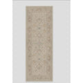 Traditional Persian Style Runner Rug BeigeCream 25.75 x 610.75