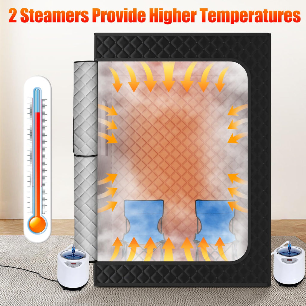 Portable XL Steam Sauna Tent 2 Person 71x49x36