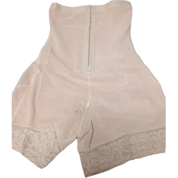 Vintage Womens High Waist Control Panty Girdle Shapewear Lace Trim 