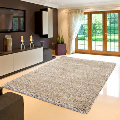 Thomasville Tan Shag Area Rug – 9.5' x 13' – New