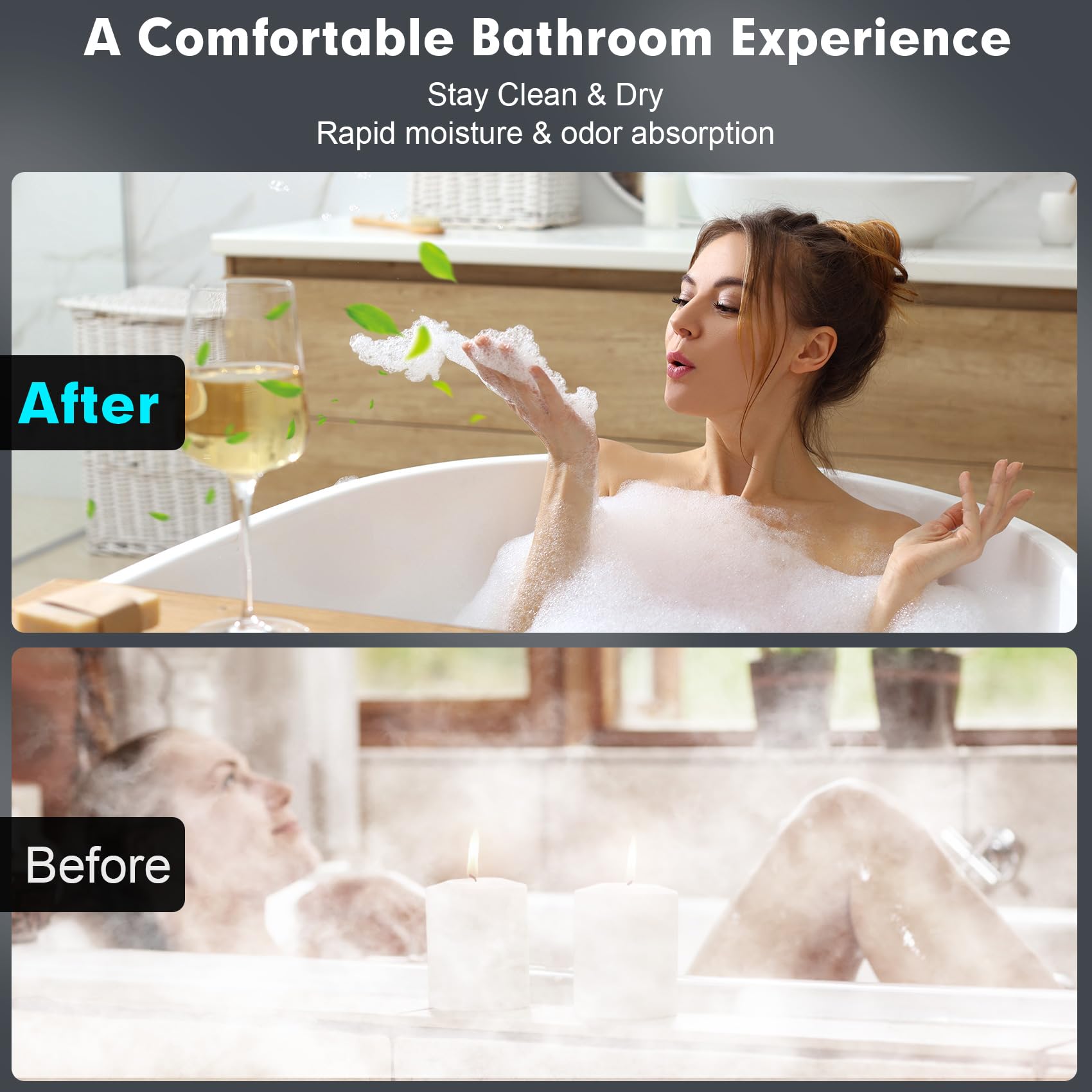 Open-Box New Chaoos weneoo 230 CFM Quiet Bluetooth Bathroom Exhaust Fan with RGB LED Light