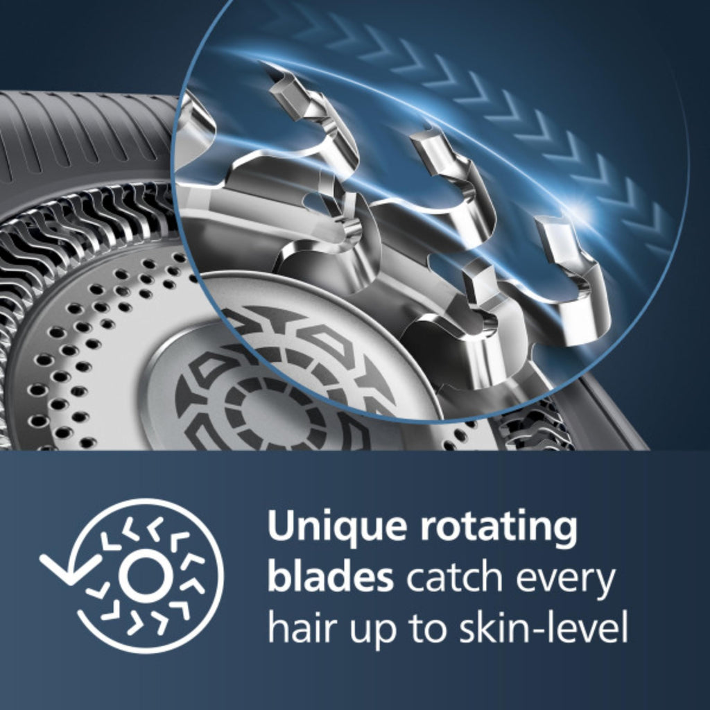 New Philips Series 9000 Wet  Dry Electric Shaver - SenseIQ Pop-up Trimmer Retail $219.00