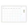 Magnetic Dry Erase Calendar 30 x 20 Inches White Decor Frame