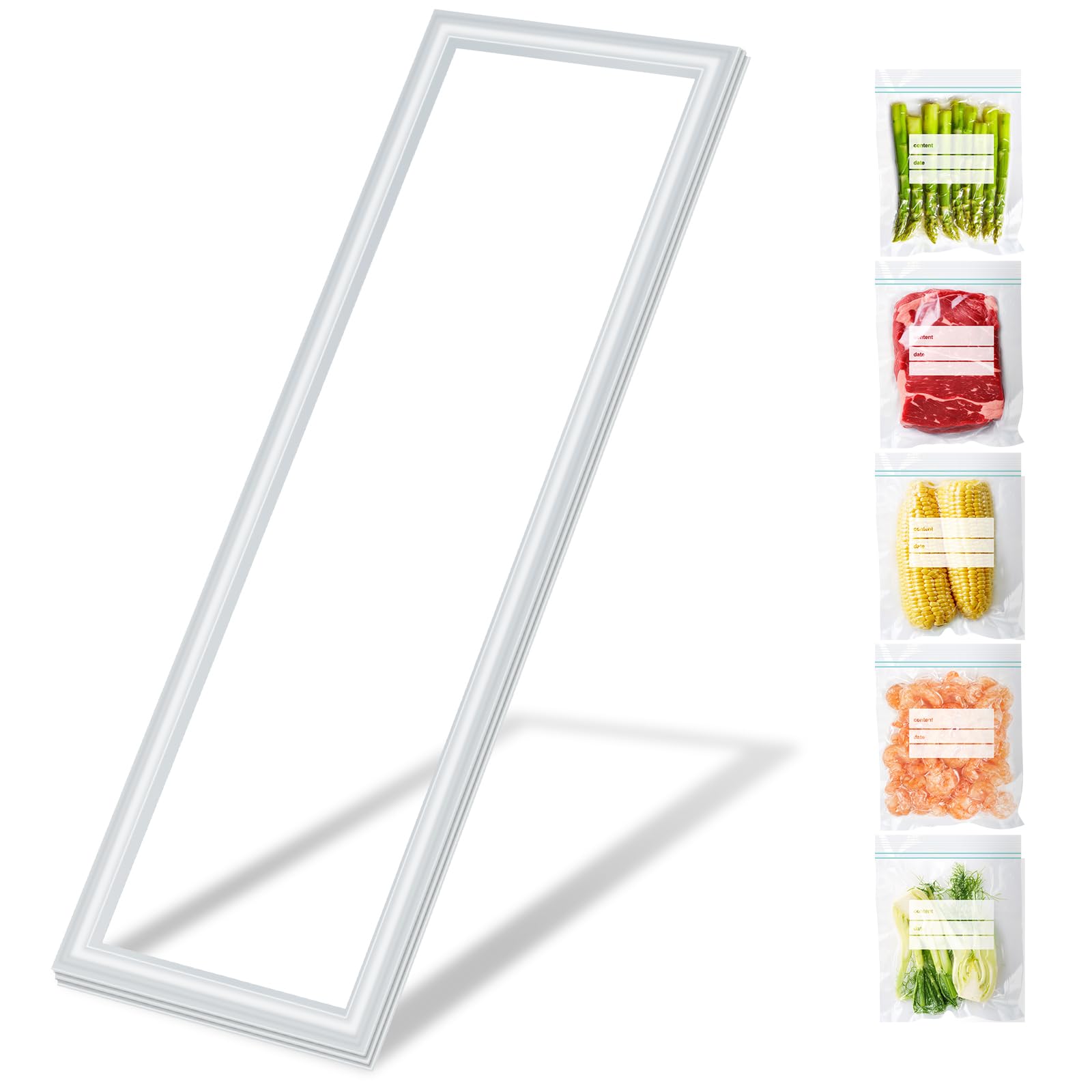 Grey Refrigerator Fresh Food Door Gasket Seal 241786005 241786013 for Frigidaire Kenmore