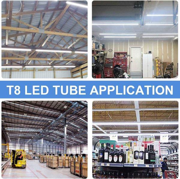 10Pack 4FT LED Shop Light - 50W 8000LM 6500K Linkable Clear Cover T8 LED Tube Light for Workshop, Warehouse, Basement - Plug and Play Retail $77.00