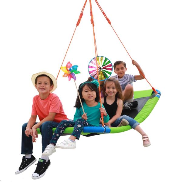 PLATPORTS Platform Swing - Large Rectangle Saucer Swing for Kids and Adults Retail $69.00