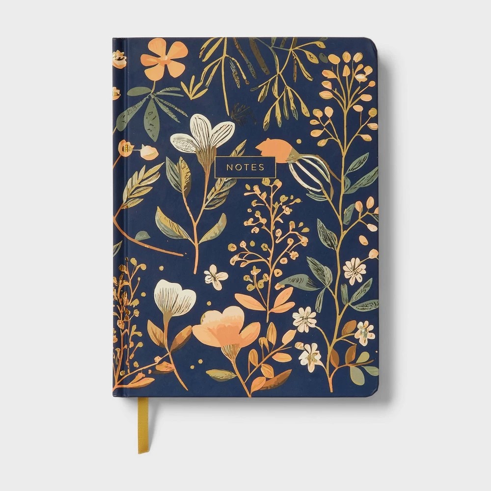 Floral 6x8 240-Page College-Ruled Hardcover JournalNotebook Retail $30