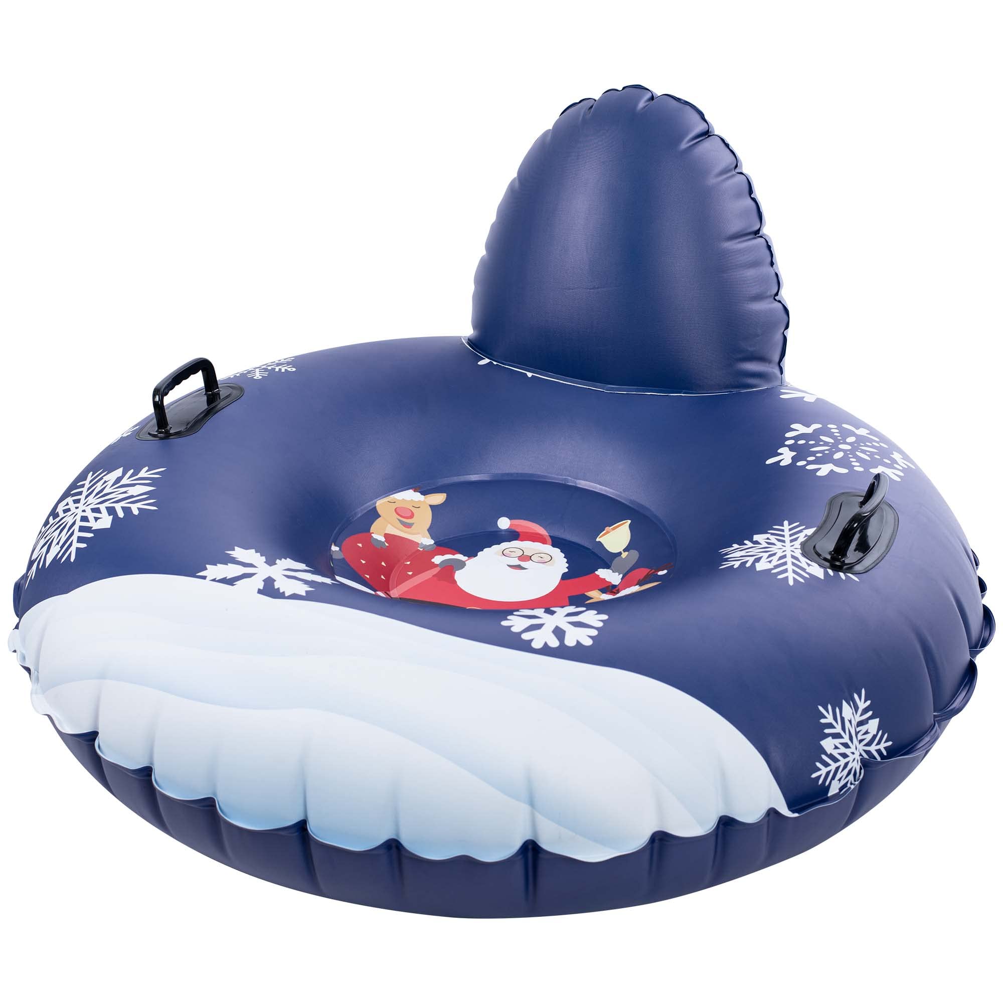Inch Inflatable Snow Tube with Backrest for Kids Adults