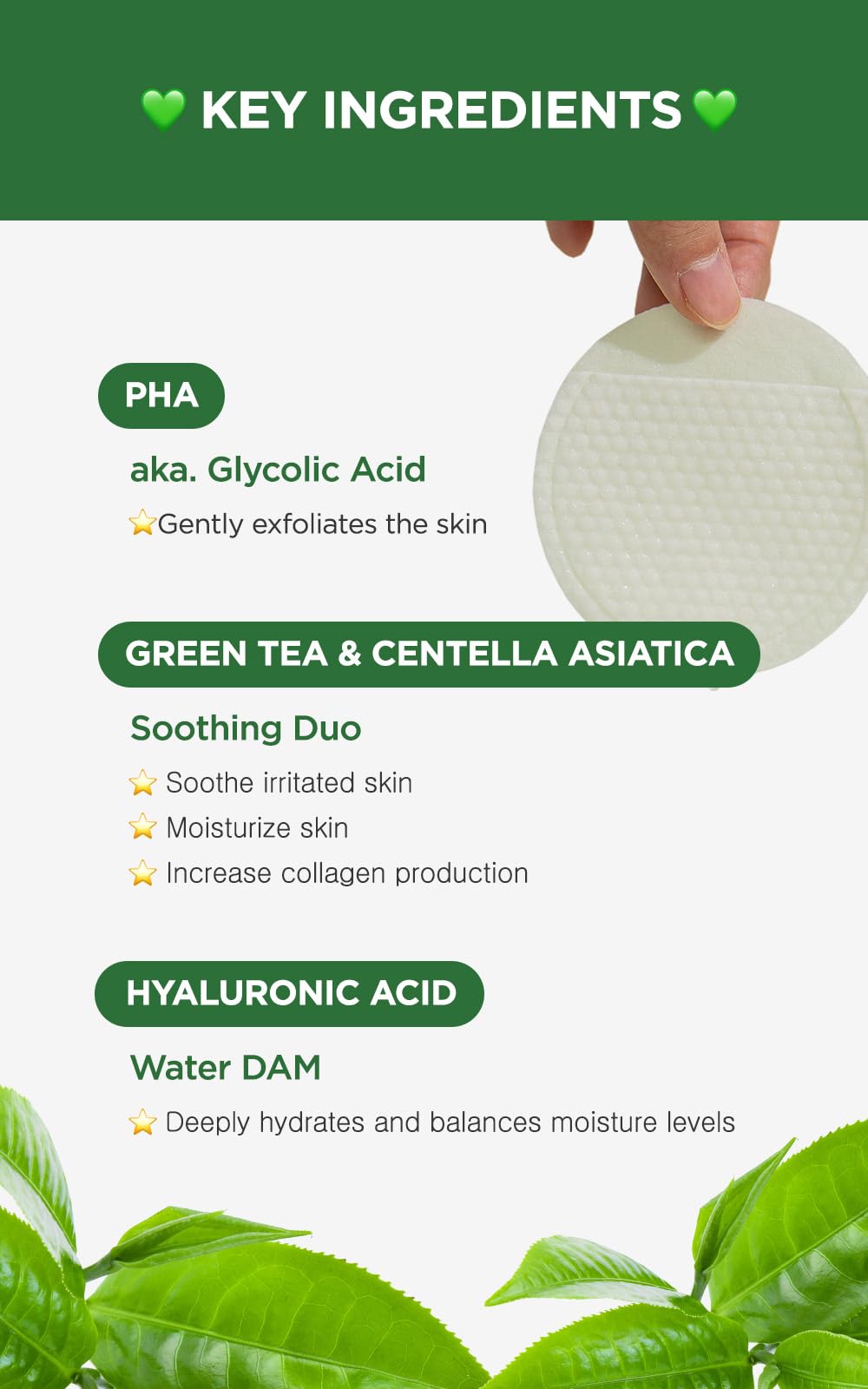 Green Tea Bio-Peel Gauze Peeling Pads - 8 Count