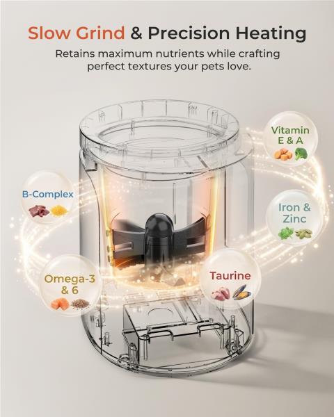 6 Qt Electric Pet Food Maker Fresh Meal Cooker for Dogs and Cats