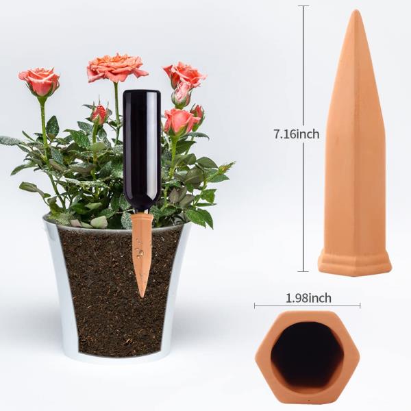CUZZME 20-Pack Plant Watering Devices, Automatic Watering System for Potted Plants, Self Watering Spikes, Plant Water Seepage Device, Water Your Indoor and Outdoor Plants While on Vacation Retail $24.00