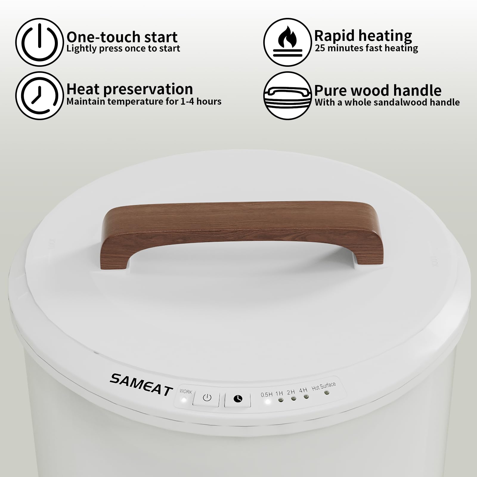 Extra Large Towel Warmer Bucket - Fits 2 Towels 4 Timer White