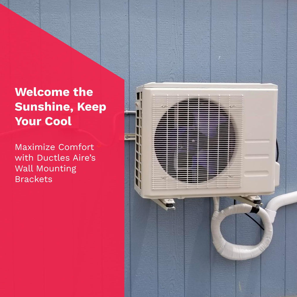 DuctlessAire Outdoor Wall Bracket - Mini Split Mounting Bracket - Ductless Air Conditioner Wall Mount - Mini Split AC/Heating System Accessories for Window AC, HVAC, Heat Pump & More (9000-36000 BTU) Retail $32.00