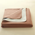 Double Sided Cashmere Throw Blanket for Couch 80x90 GreyCurry