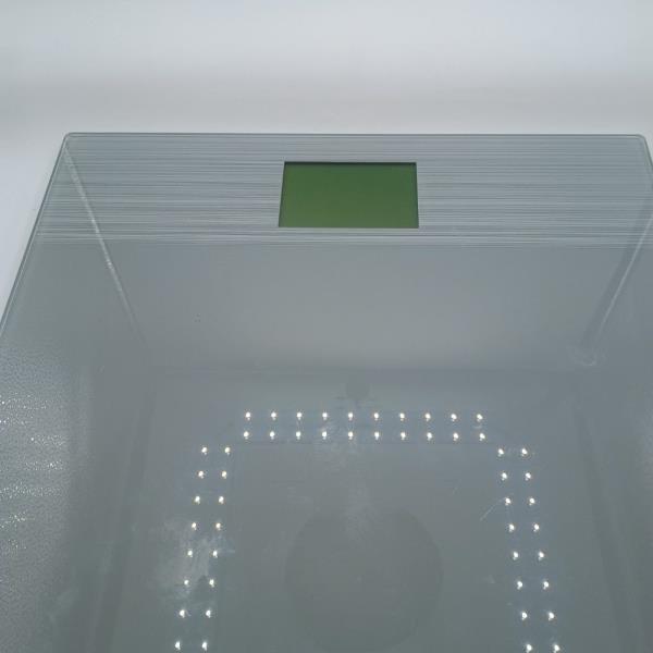 Digital Glass Body Weight Scale GrayClear