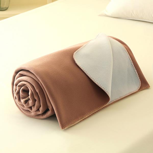 Double Sided Cashmere Throw Blanket for Couch 80x90 GreyCurry