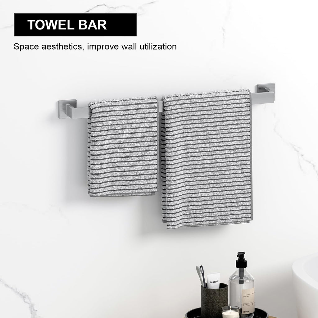 OOir onOO 20pc Brushed Nickel Bathroom Set Retail $129