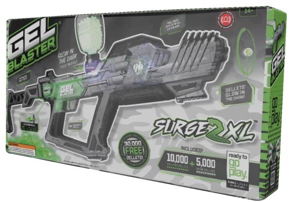 Gel Blaster Surge XL 2 Toy Foam Blaster with Starfire Glow Activator and Water Bead Ammo