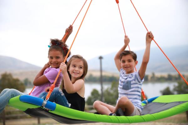 PLATPORTS Platform Swing - Large Rectangle Saucer Swing for Kids and Adults Retail $69.00