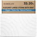 New As-Is KAMALAN 32x20 Diatomaceous Earth Quick Drying Stone Bath Mat Retail $69.00