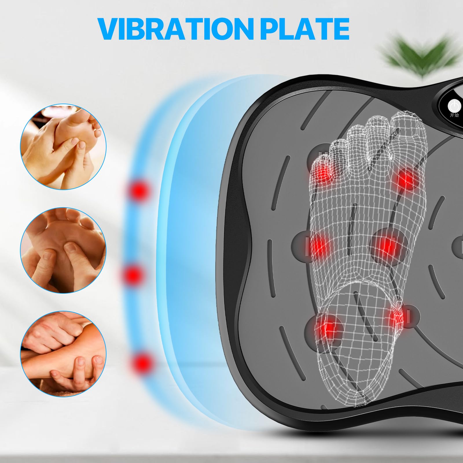 Vibration Plate Exercise Machine for Lymphatic Drainage Weight Loss, Whole Body Workout Vibration Fitness Platform ,Home Training Equipment ,Sport Gym for Weight Loss Fat Burner for Women Men Retail $59.00