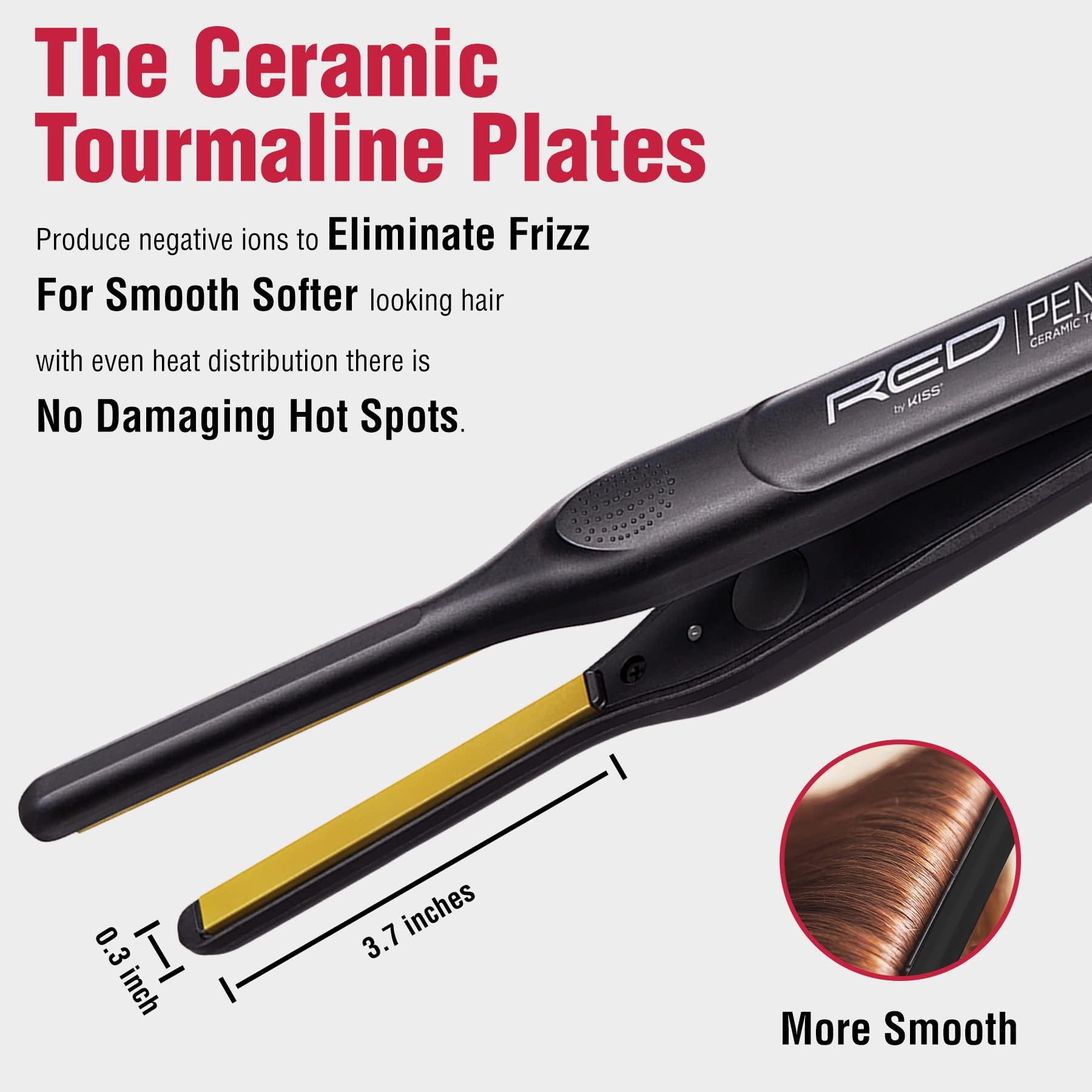 Pc Hair Styling Set with 0.3 Flat Iron  14 Curling Iron