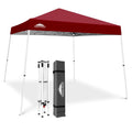 x10 Slant Leg Pop Up Canopy Tent Burgundy