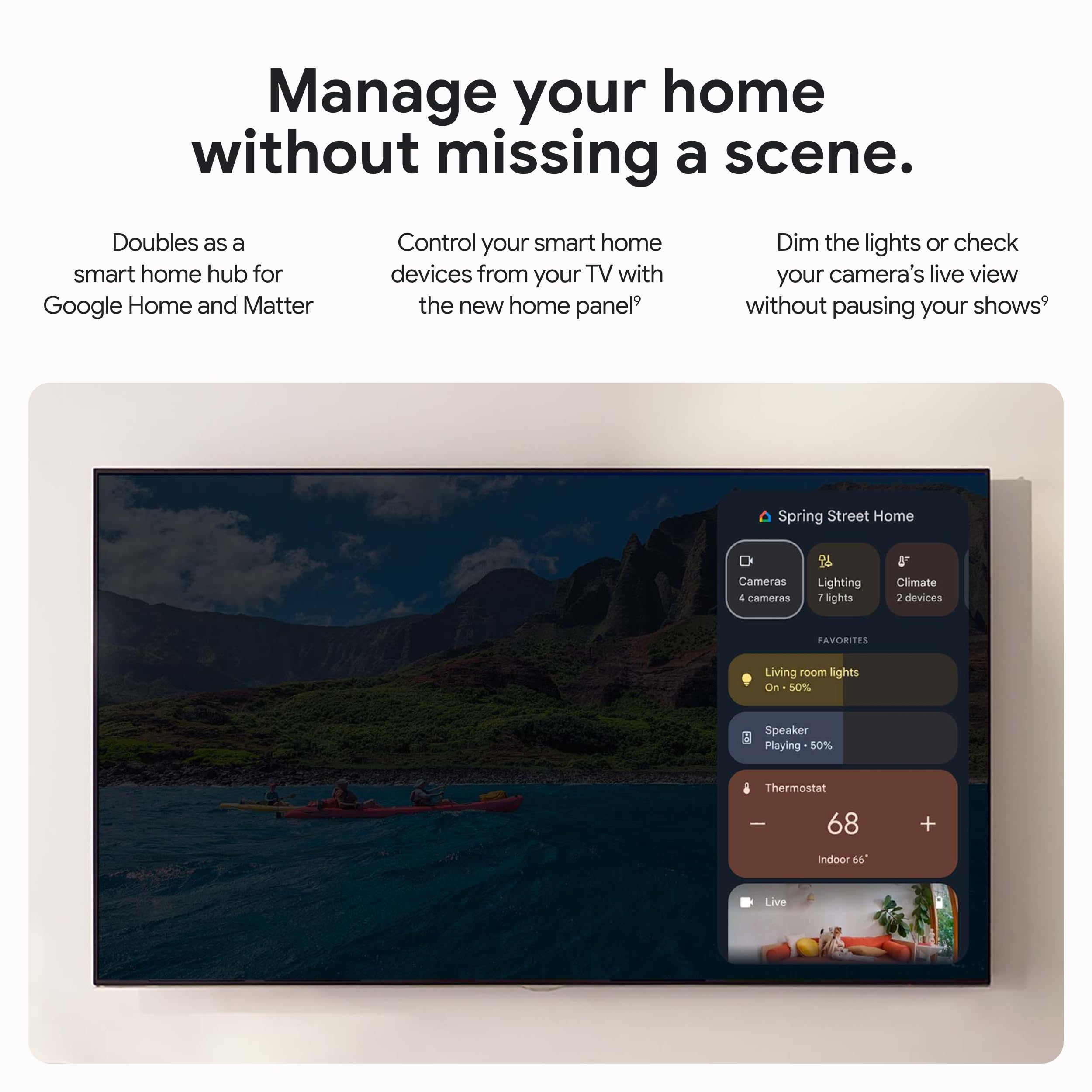 Google TV Streamer 4K - HDR Voice Remote Smart Home Control Porcelain