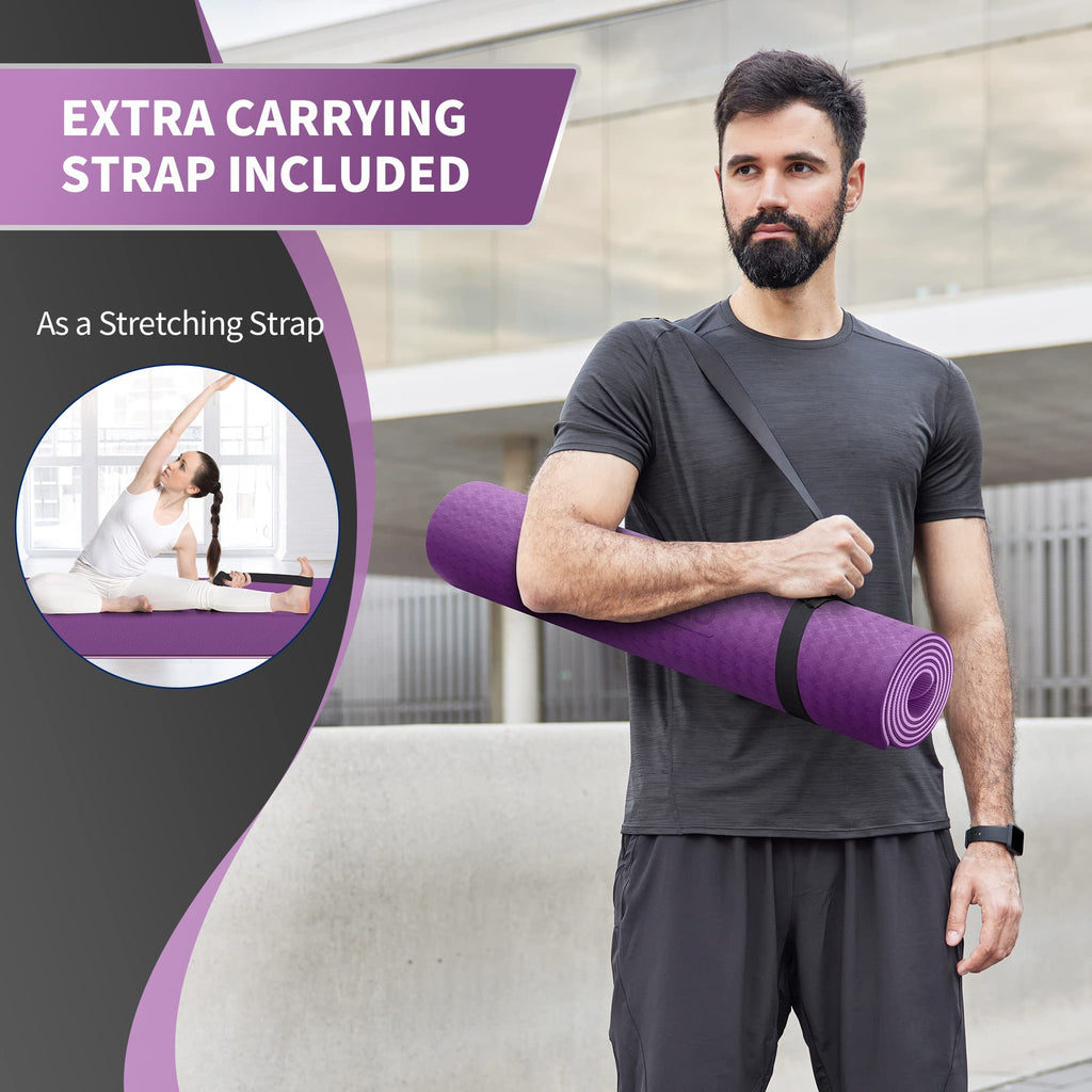 CAMBIVO Yoga Mat 72x32 6mm