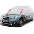 Silver Waterproof SUV Car Cover for Subaru Outback 1999-2026 All Weather with Reflective Stripe
