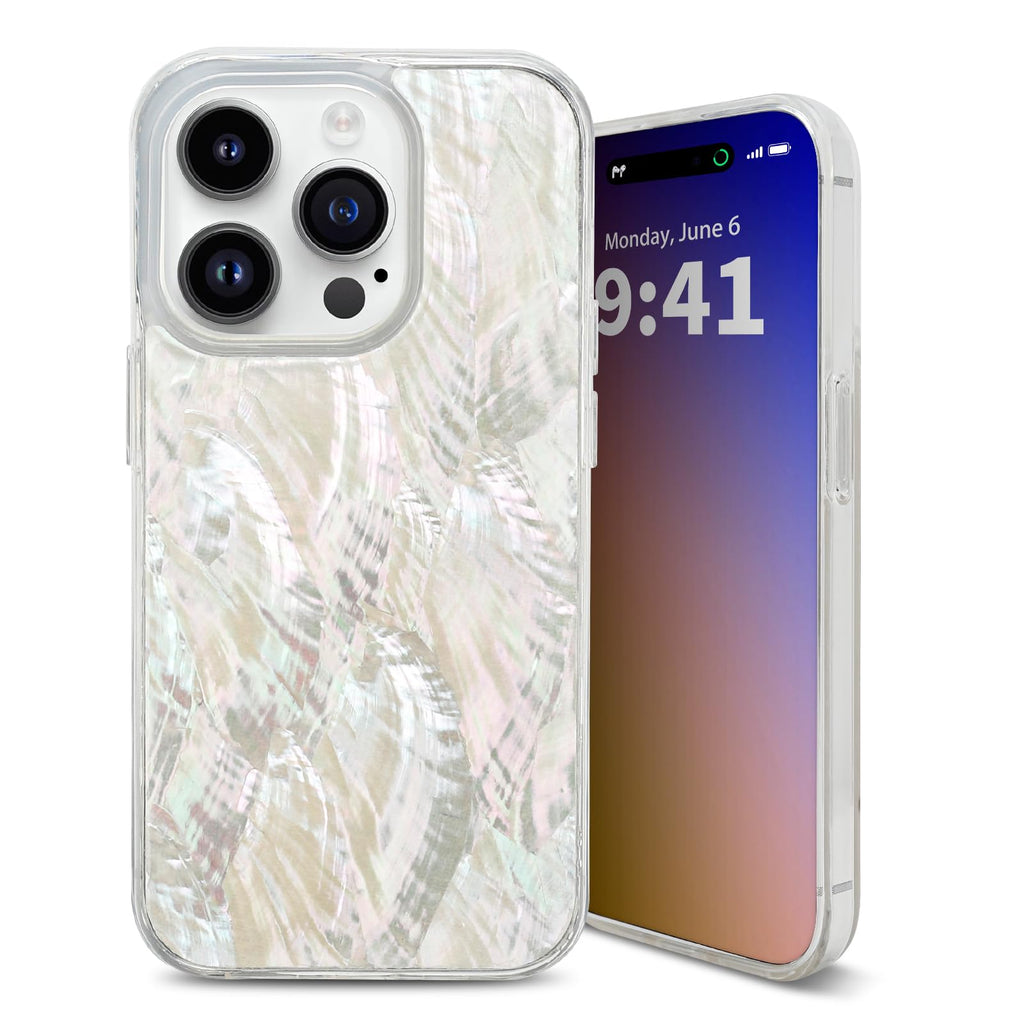 iPhone 16 Pro Genuine Seashell Case with Drop Protection Beige