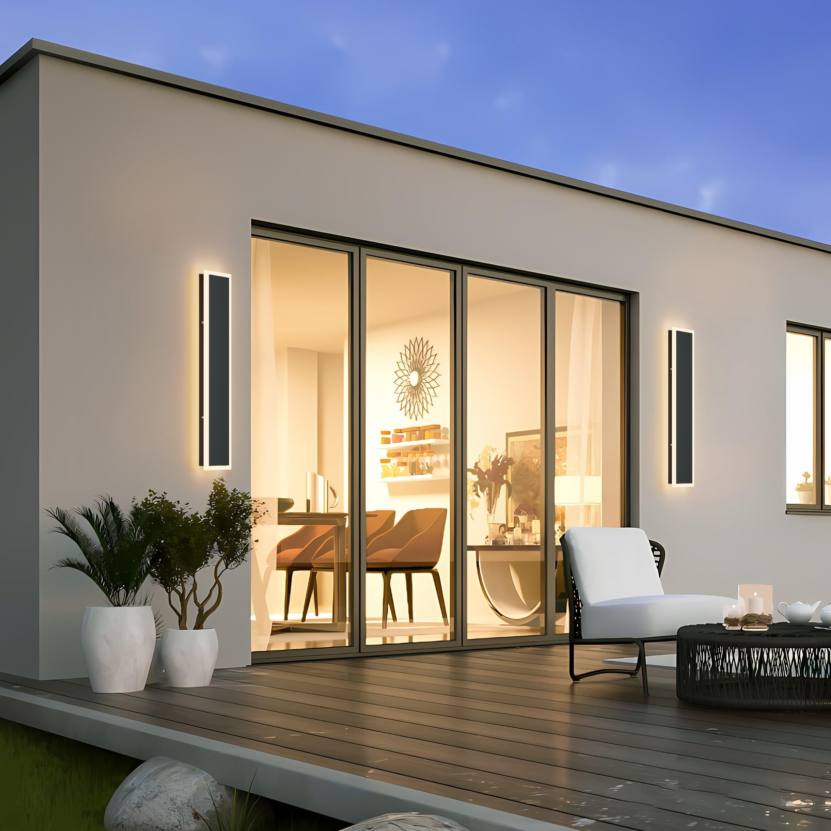 Coinmit Modern 31.5 Outdoor LED Wall Sconce