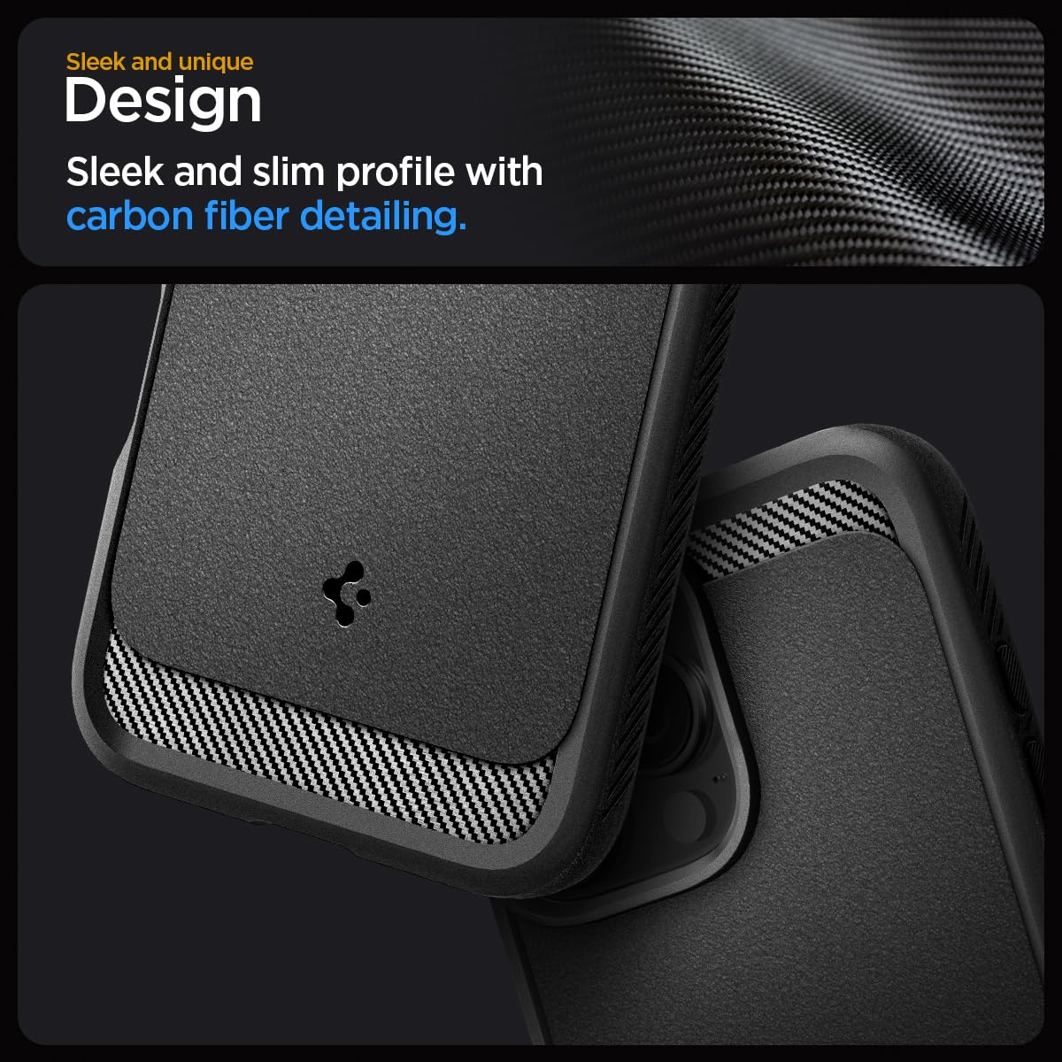 Spigen Rugged Armor MagFit Case for iPhone 16 Pro Matte Black