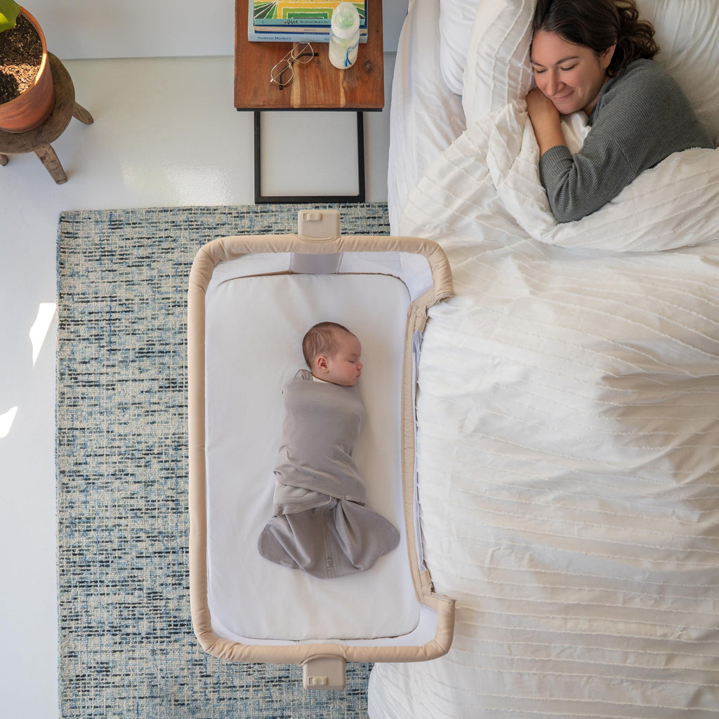 HALO BassiNest 2-in-1 Bedside  Portable Baby Sleeper Bassinet - Oat