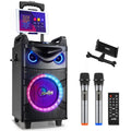 New Open-Package Moukey MTs10-2 10 Woofer Portable Karaoke System with 2 Wireless Mics