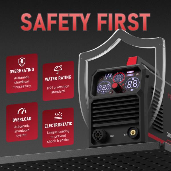 CUT-65DS PLUS 65Amp 110V220V 4-In-1 Plasma Cutting Machine