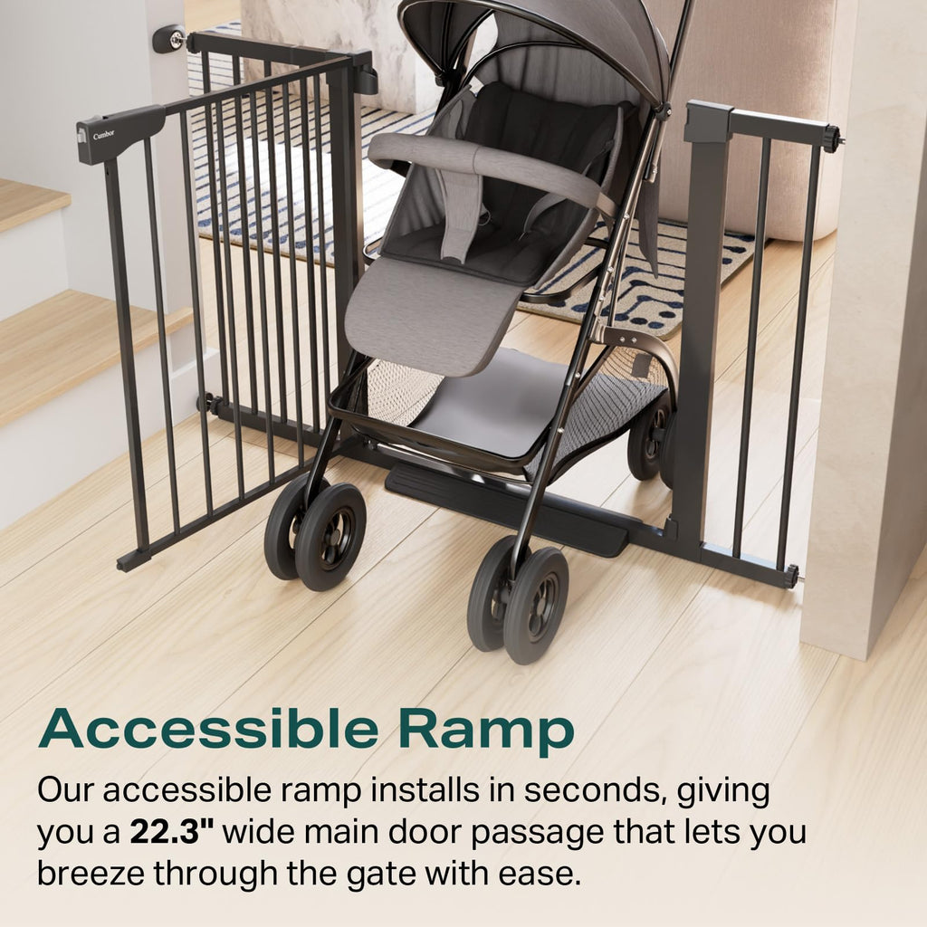 Cumbor Black Baby Gate 29.7-40.6in Wide $82.00 Retail $82.00