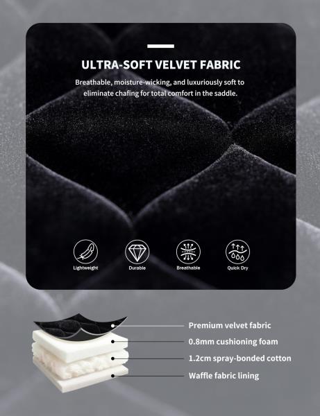 Close Contact Velvet Horse Saddle Pad for Jumping Black