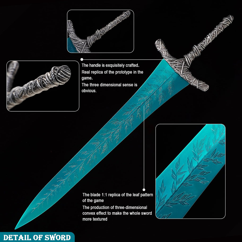 New Bowen Elden Ring Dark Moon Greatsword - 41.3in Replica Sword